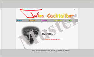 Cocktailbar - Muster HTML, CSS